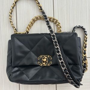 Chanel 19 Medium Quilted Lambskin Handbag